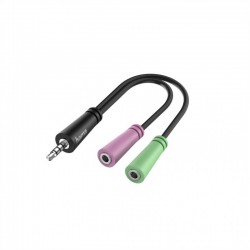 Hama headset redukcia 2x jack 3,5 mm na jack 4pól. vidlicu